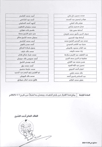 قائمة لأسماء الضباط المدرجة أسماؤهم وفق النشرة الأولى من الترفيعات  . .jpeg